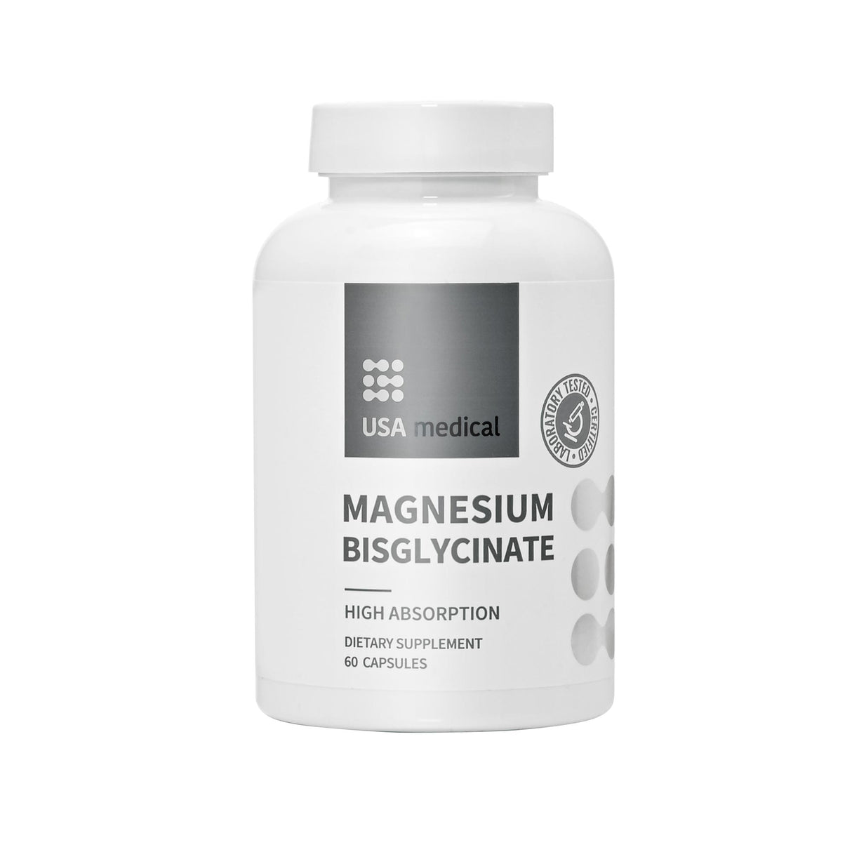 USA Medical Magnesium Bisglycinate Capsules 60 pcs