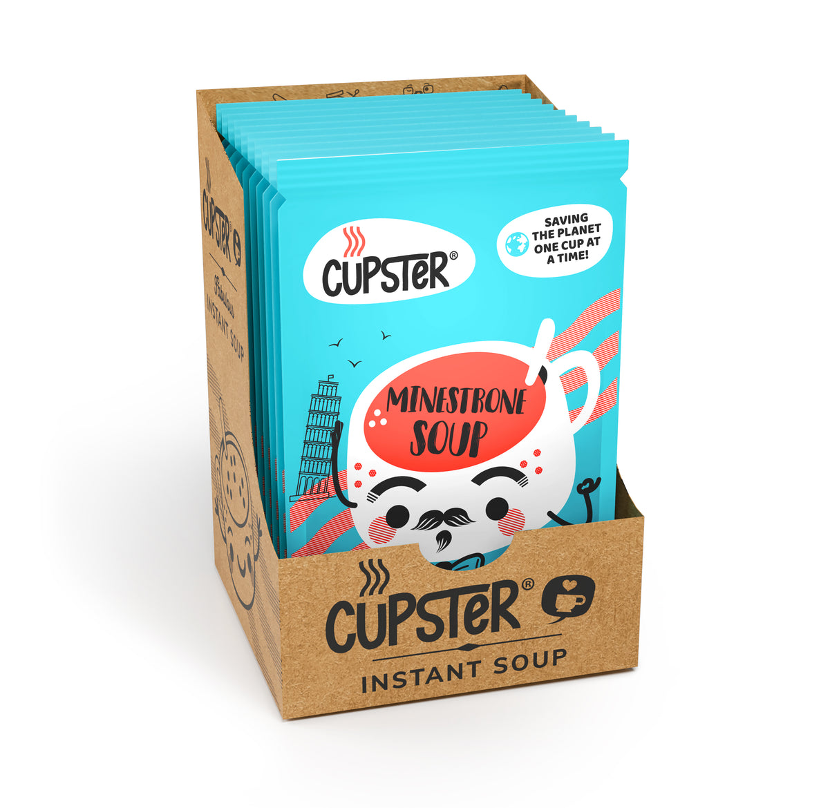 Cupster instant minestrone soup 10 pack (10x15g)