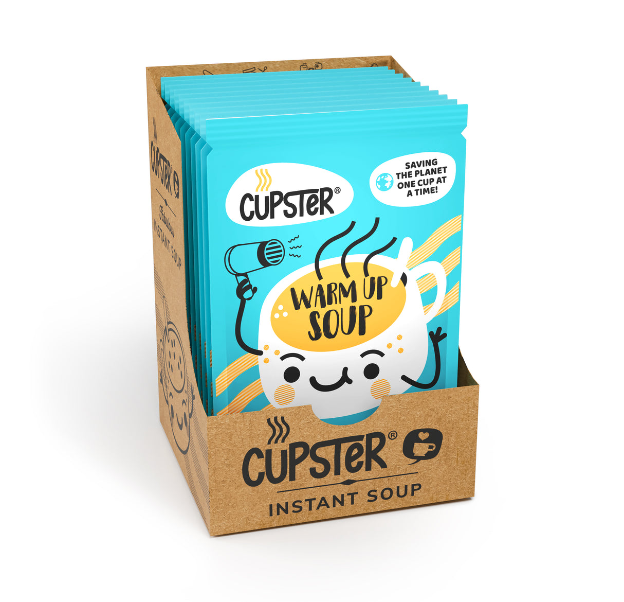 Cupster instant warm up soup 10 pack (10x14g)