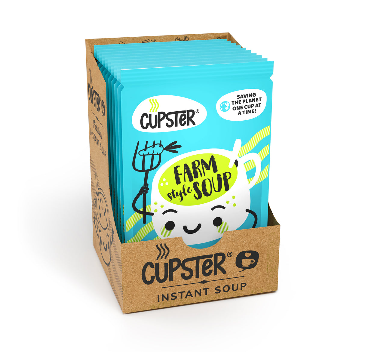 Cupster instant farm style soup 10 pack (10x14g)