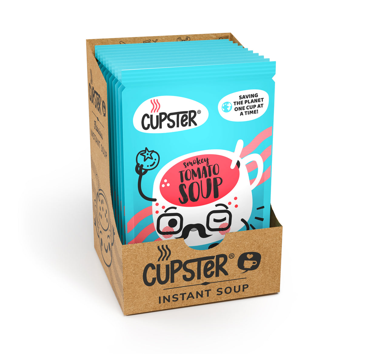 Cupster instant smokey tomato soup 10 pack (10x20g)