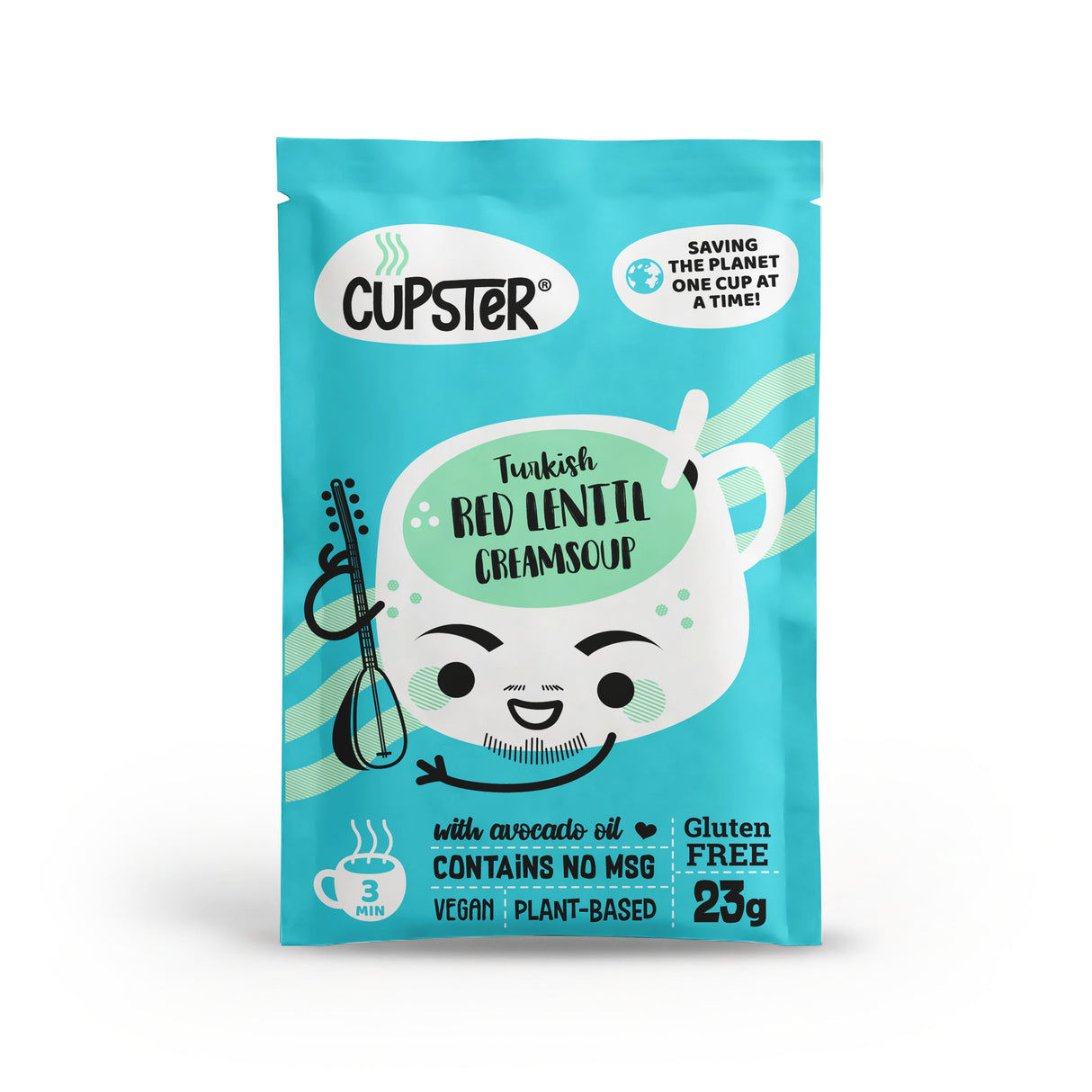 Cupster instant turkish red lentil creamsoup 10 pack (10x23g)