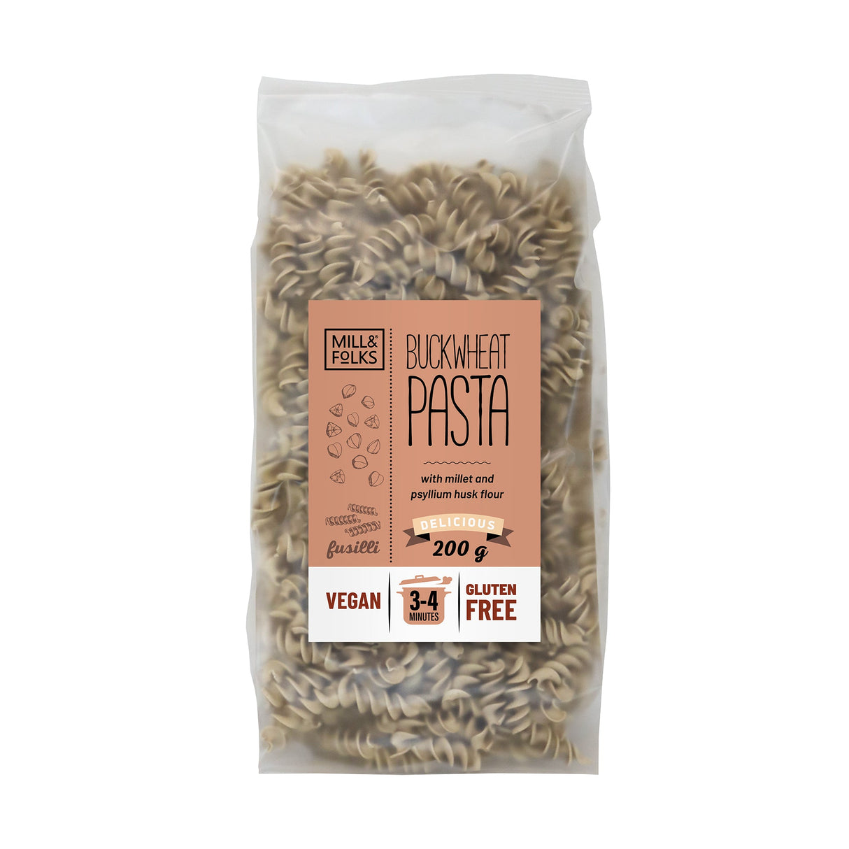 Buckwheat pasta fusilli 200g