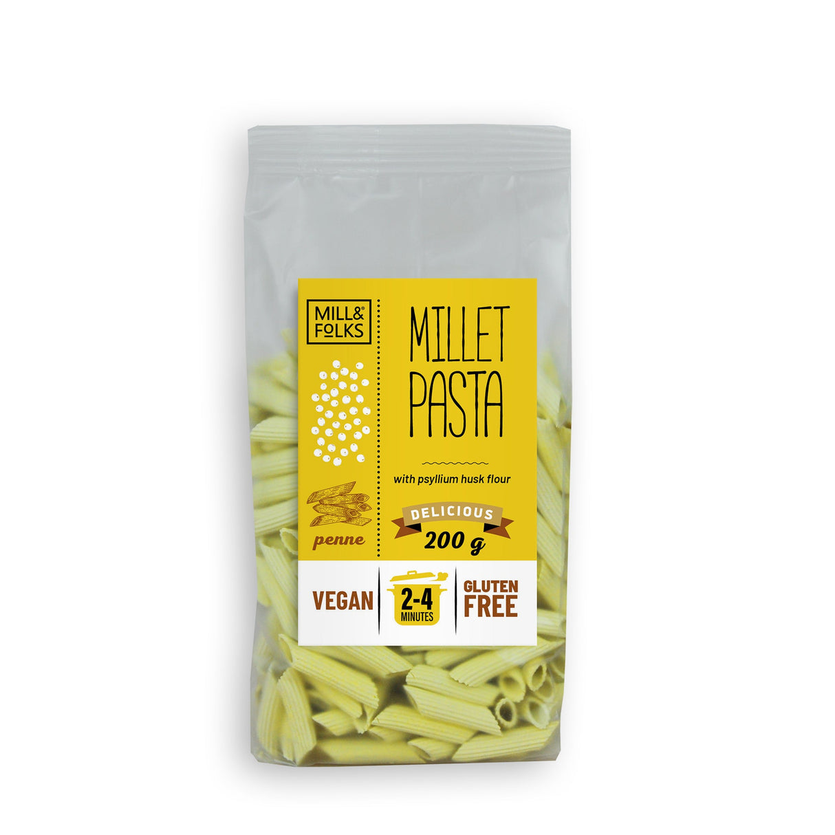 Millet pasta penne