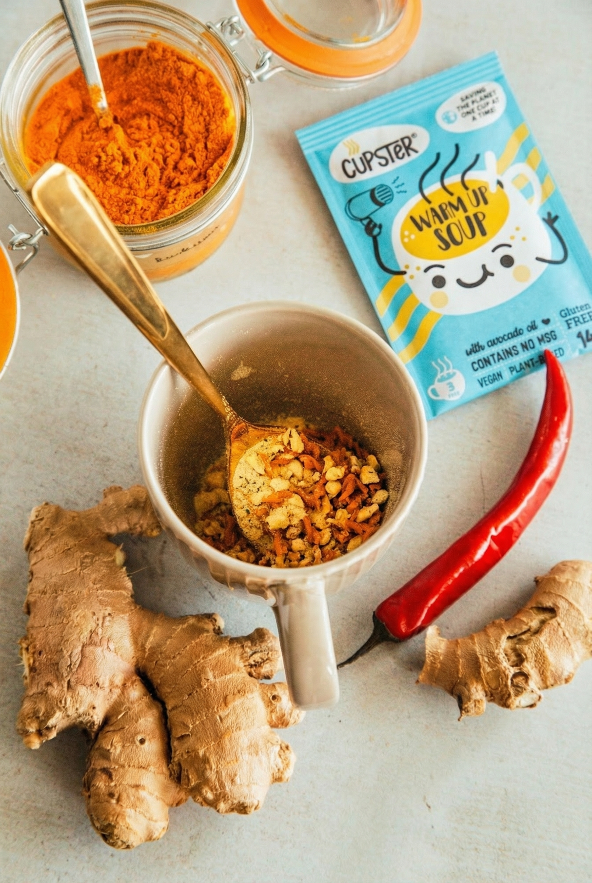 Cupster instant warm up soup 10 pack (10x14g)