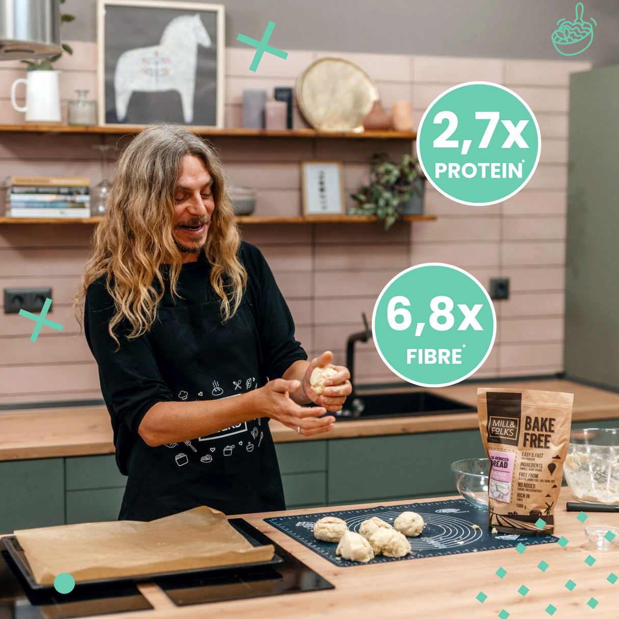 Bake-Free Low Carb Bread flour mixture