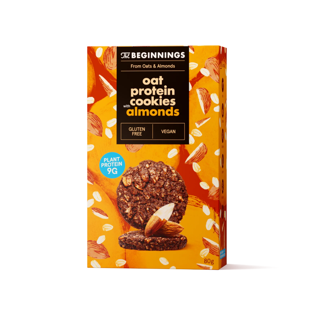 The Beginnings Oat Protein Almond cookies (Soft baked) 80g
