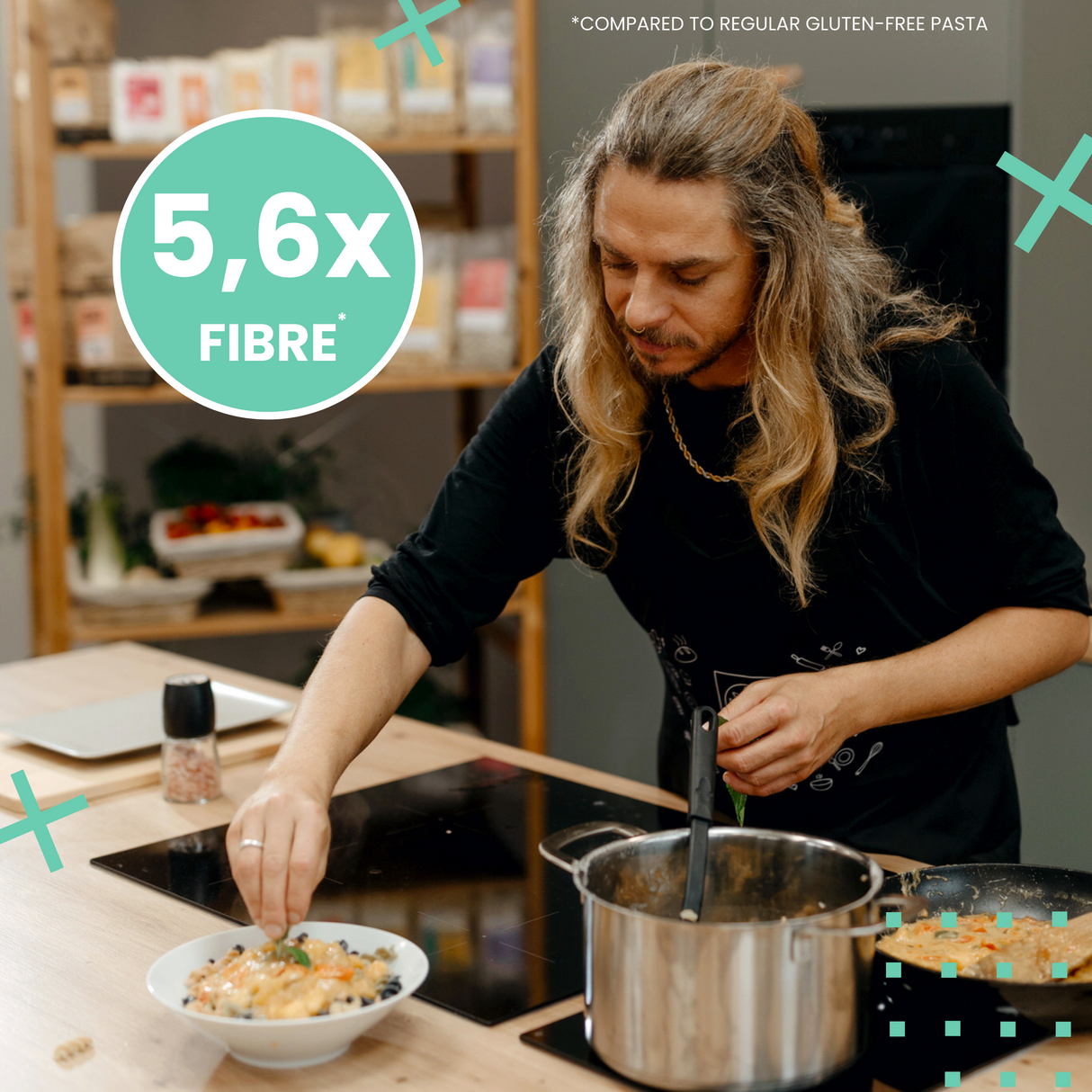 Easy Pasta Red lentil fusilli