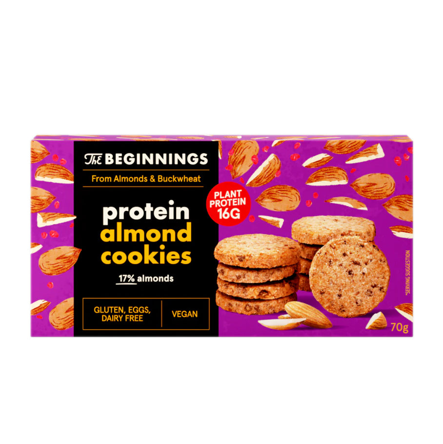 The Beginnings Almond Protein Cookies 70g