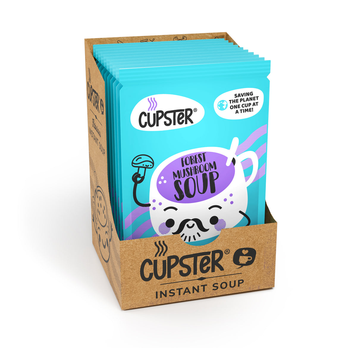 Cupster instant forest mushroom soup 10 pack (10x15g)