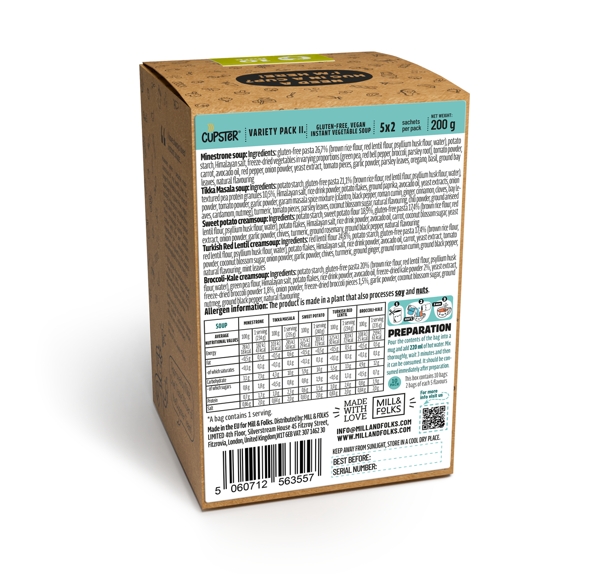 Cupster instant soup variety pack II