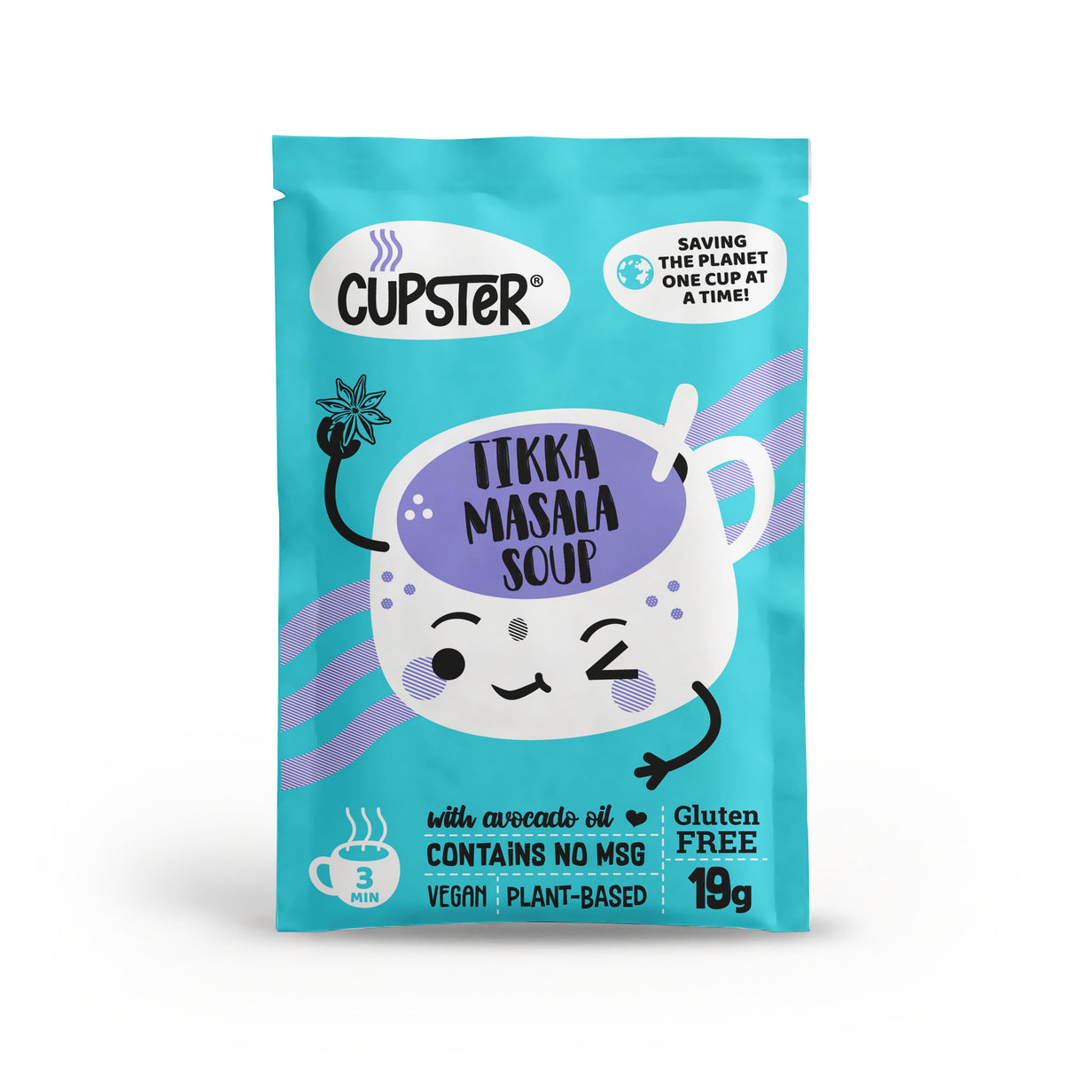 Cupster instant tikka masala soup 10 pack (10x19g)