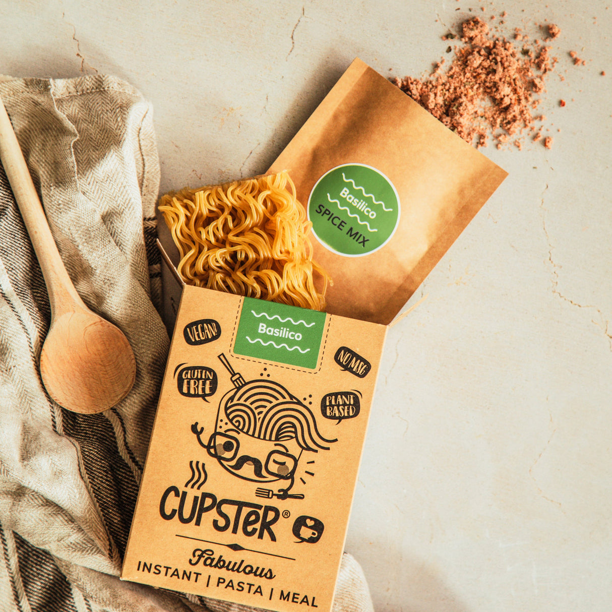 Cupster Instant Basilico Pasta 97g