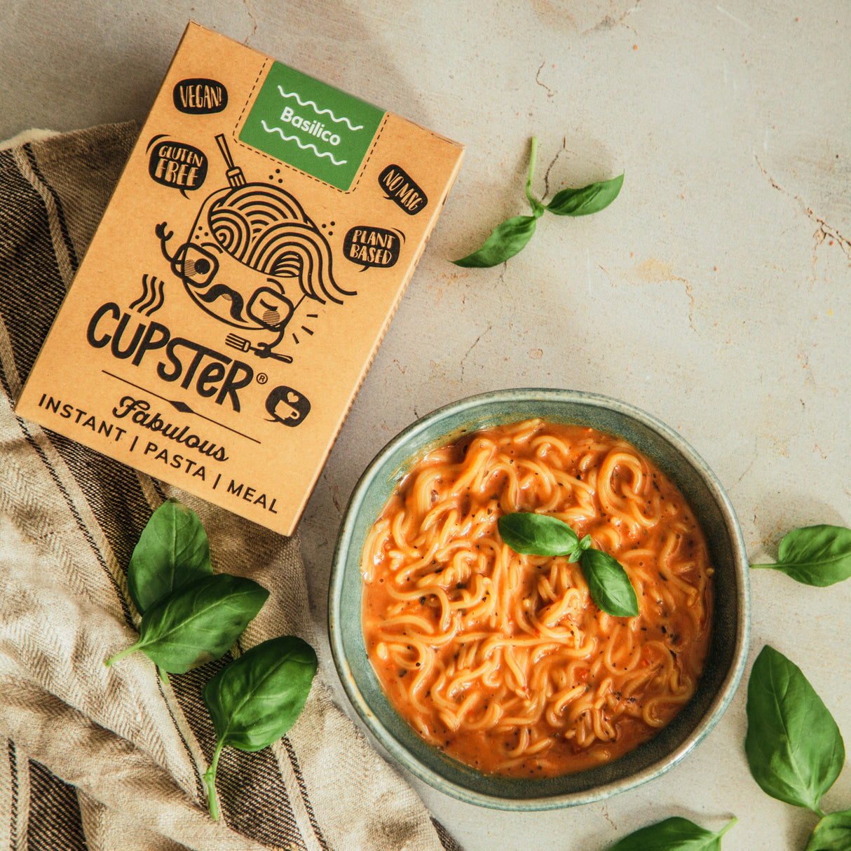 Cupster Instant Basilico Pasta 97g