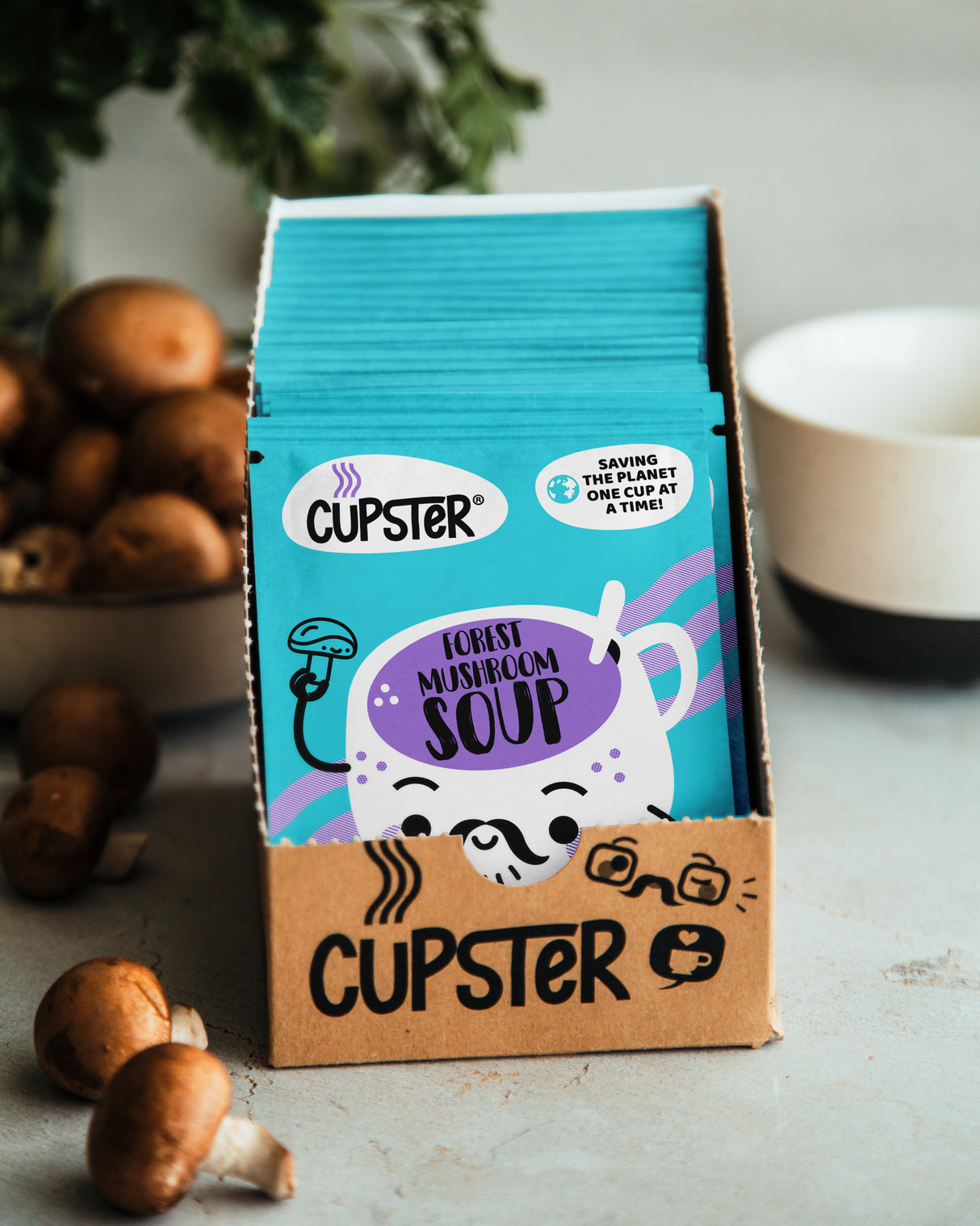 Cupster instant forest mushroom soup 10 pack (10x15g)