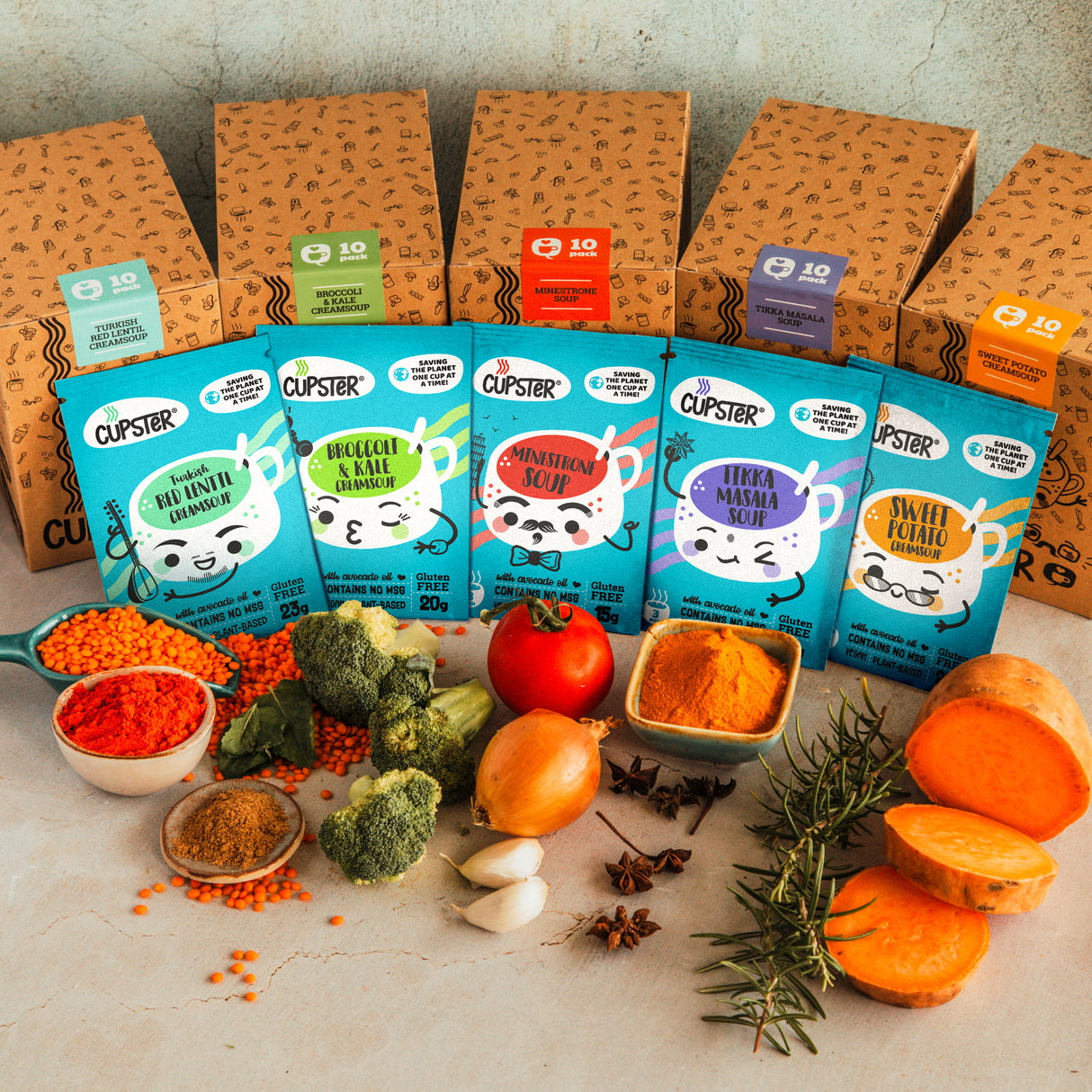 Cupster instant soup variety pack II