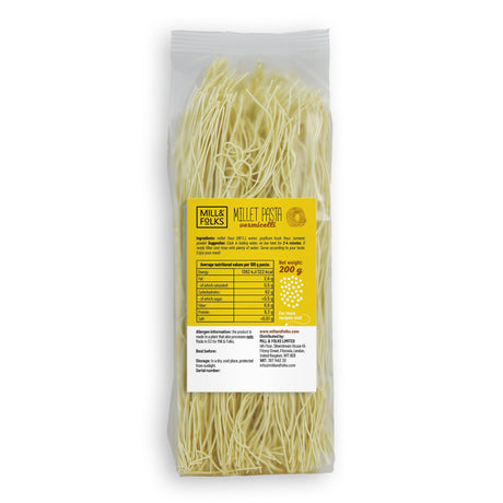 Millet pasta vermicelli