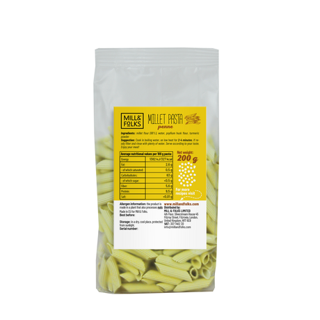 Millet pasta penne