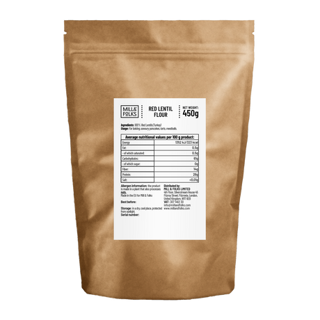 Red lentil flour