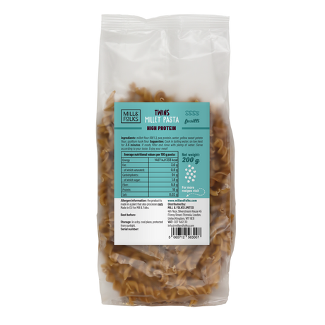 Twins high protein millet pasta fusilli