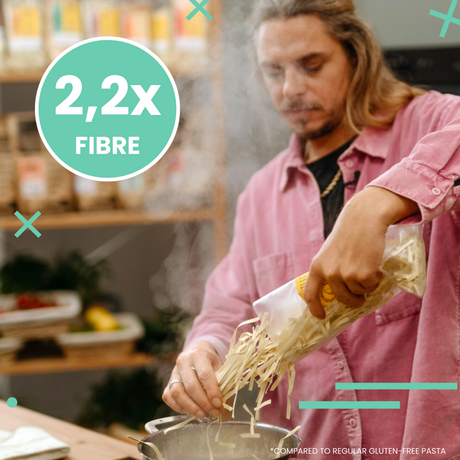 Millet pasta tagliatelle