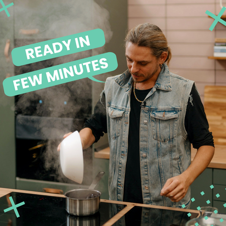 Millet pasta fusilli tomato-rosemary